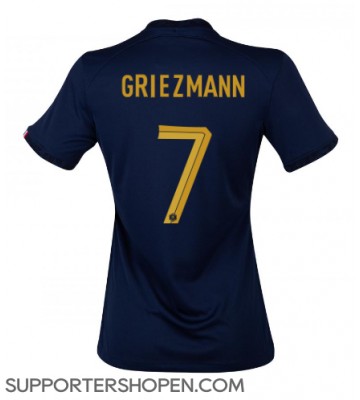 Frankrike Antoine Griezmann #7 Hemma Matchtröja Dam VM 2022 Kortärmad